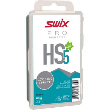Парафин Swix HS5 Turquoise, -10°C/-18°C 60g HS5-6