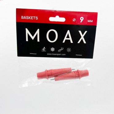 Наконечник лыжероллерный MOAX HM Rib твердоспл., красный, D9 мм MPBRR09 - 001