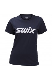 Футболка женская Swix big logo синяя Арт. 40696
