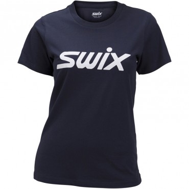 Футболка женская Swix big logo синяя