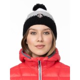 Шапка CORN KNIT 3 полоски темно сер.