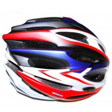 Шлем вело-роллерный PW-933-12 (red/white/blue)